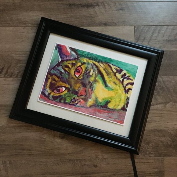 Sheffield Home Large Black Picture Frame with Mounting + 3 Cat Prints - Picture 13 of 15